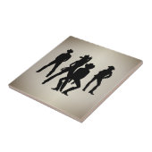 Gebruikt om een Westerne lijndansing te zijn Tegeltje (Zijkant)