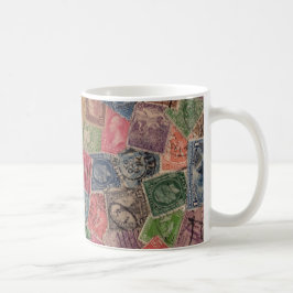  gebruikt poststempel collage koffiemok