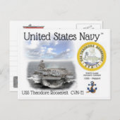 GEBRUIKT THEODORE ROOSEVELT CVN-71 - Briefkaart (Voorkant / Achterkant)