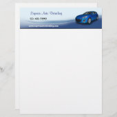 Gebruikte autodealer briefhoofd ontwerp (Voorkant / Achterkant)