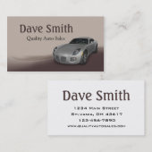 Gebruikte autodealer en service visitekaartje (Voorkant / Achterkant)