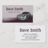 Gebruikte autodealer en service visitekaartje (Voorkant / Achterkant)