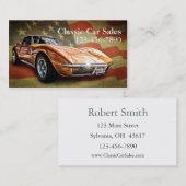 Gebruikte autodealer visitekaartje (Voorkant / Achterkant)