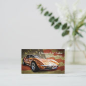 Gebruikte autodealer visitekaartje (Staand voorkant)