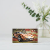 Gebruikte autodealer visitekaartje (Staand voorkant)