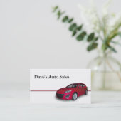 Gebruikte autodealer visitekaartje (Staand voorkant)