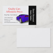 Gebruikte autodealer visitekaartje (Voorkant / Achterkant)