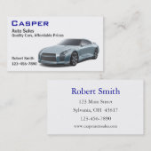 Gebruikte autodealer visitekaartje (Voorkant / Achterkant)