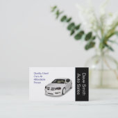 Gebruikte autodealer visitekaartje (Staand voorkant)