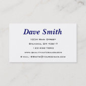 Gebruikte autodealer visitekaartje (Achterkant)