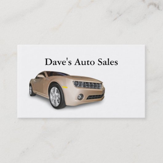 Gebruikte autodealer visitekaartje (Voorkant)