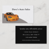 Gebruikte autodealer visitekaartje (Voorkant / Achterkant)