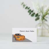 Gebruikte autodealer visitekaartje (Staand voorkant)