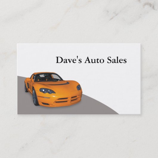 Gebruikte autodealer visitekaartje (Voorkant)