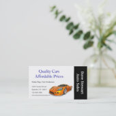 Gebruikte autodealer visitekaartje (Staand voorkant)