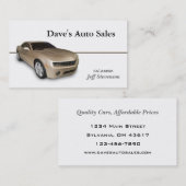 Gebruikte autodealer visitekaartje (Voorkant / Achterkant)