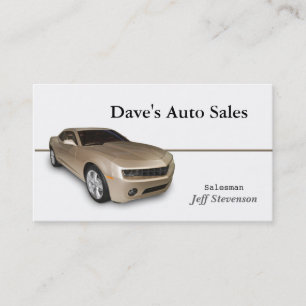 Gebruikte autodealer visitekaartje