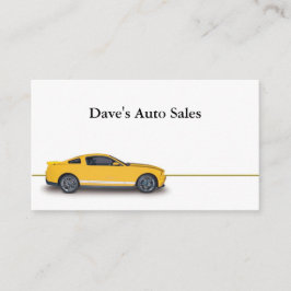 Gebruikte autodealer visitekaartje