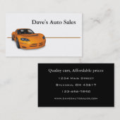 Gebruikte autodealer visitekaartje (Voorkant / Achterkant)