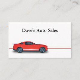 Gebruikte autodealer visitekaartje