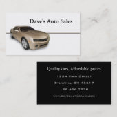 Gebruikte autodealer visitekaartje (Voorkant / Achterkant)