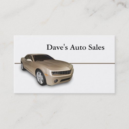 Gebruikte autodealer visitekaartje (Voorkant)