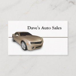 Gebruikte autodealer visitekaartje