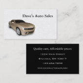 Gebruikte autodealer visitekaartje (Voorkant / Achterkant)