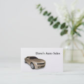 Gebruikte autodealer visitekaartje (Staand voorkant)