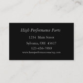 Gebruikte autodealer visitekaartje (Achterkant)