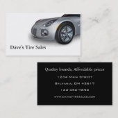 Gebruikte autodealer visitekaartje (Voorkant / Achterkant)