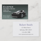 Gebruikte autodealer visitekaartje (Voorkant / Achterkant)