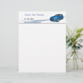 Gebruikte autoservice custom briefhoofd (Staand voorkant)