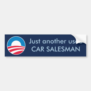 Gebruikte autoverkoper (Obama) Bumpersticker