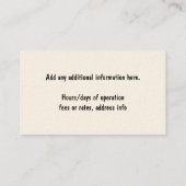 Gebruikte banden — Recyclage-pomp of opslagcentrum Visitekaartje (Achterkant)