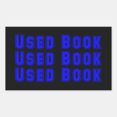 Gebruikte boek Sticker (Voorkant)