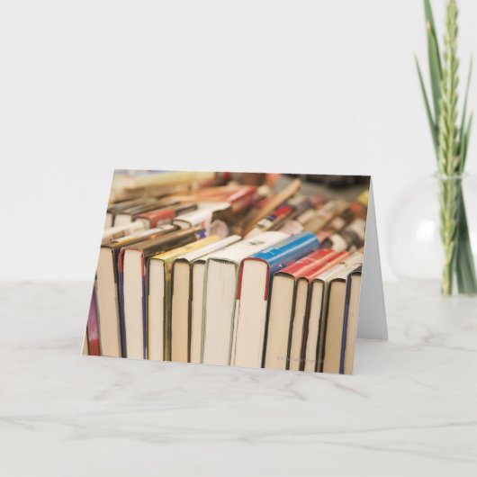 Gebruikte boeken bij een liefdadigheidsbazaar kaart (Voorkant)