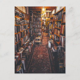 Gebruikte Boekwinkel Interieur Foto Briefkaart