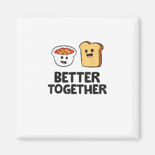Gebruikte bonen toast beter samen Liefde voor eten Magneet