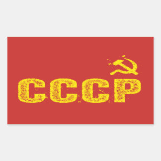 Gebruikte CCCP Hamer en Sikkel Stickers