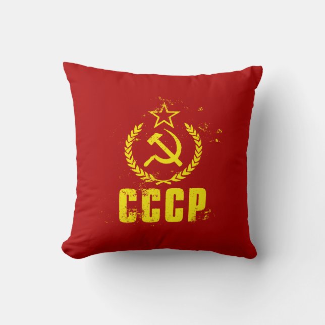 Gebruikte communistische CCCP-vlag-Kussens Kussen (Voorkant)
