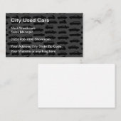 Gebruikte creditcard voor autodealers visitekaartje (Voorkant / Achterkant)