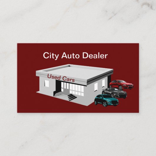 Gebruikte creditcard voor autodealers visitekaartje (Voorkant)