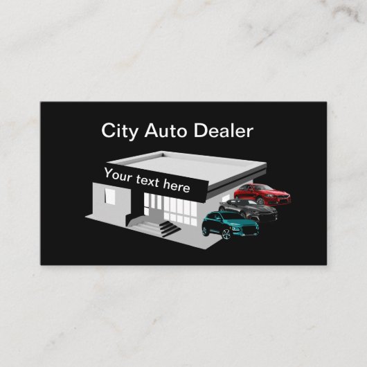 Gebruikte creditcard voor autodealers visitekaartje (Voorkant)