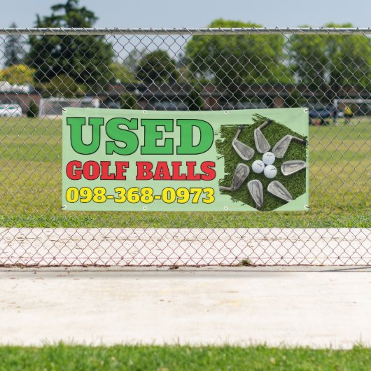 Gebruikte golfballen Custom Banner (Insitu)