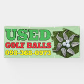 Gebruikte golfballen Custom Banner (Horizontaal)