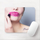Gebruikte lipstick-naam mousepad muismat (Met muis)