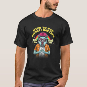 Gebruikte om een dutje te doen voordat ik katten h t-shirt