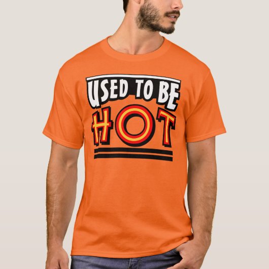 Gebruikte om heet te zijn Basic T-shirt voor heren (Voorkant)