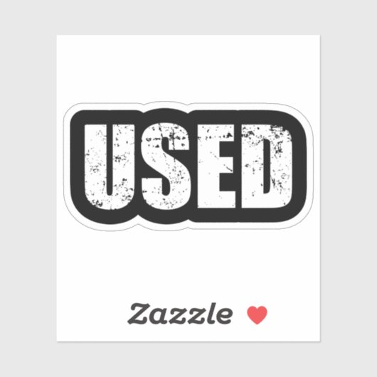 GEBRUIKTE STICKER (Vel)
